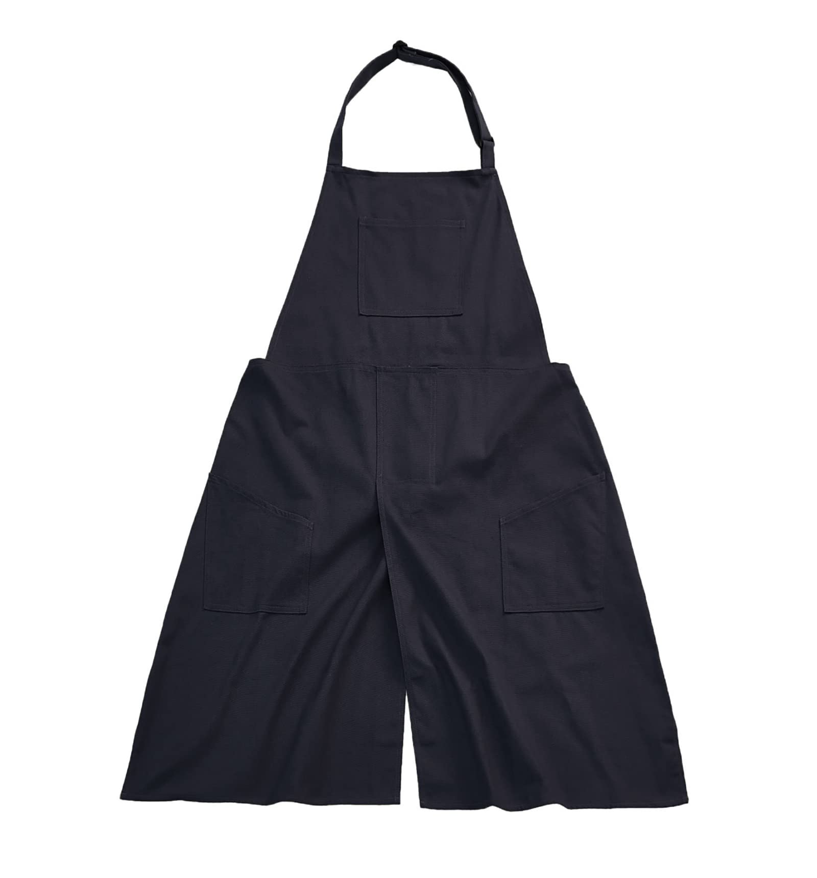 Jaspfct Pottery Apron Split Leg Plus Size Artist Paint Kitchen Tattoo Long Apron for Men Women MD028-Black,M