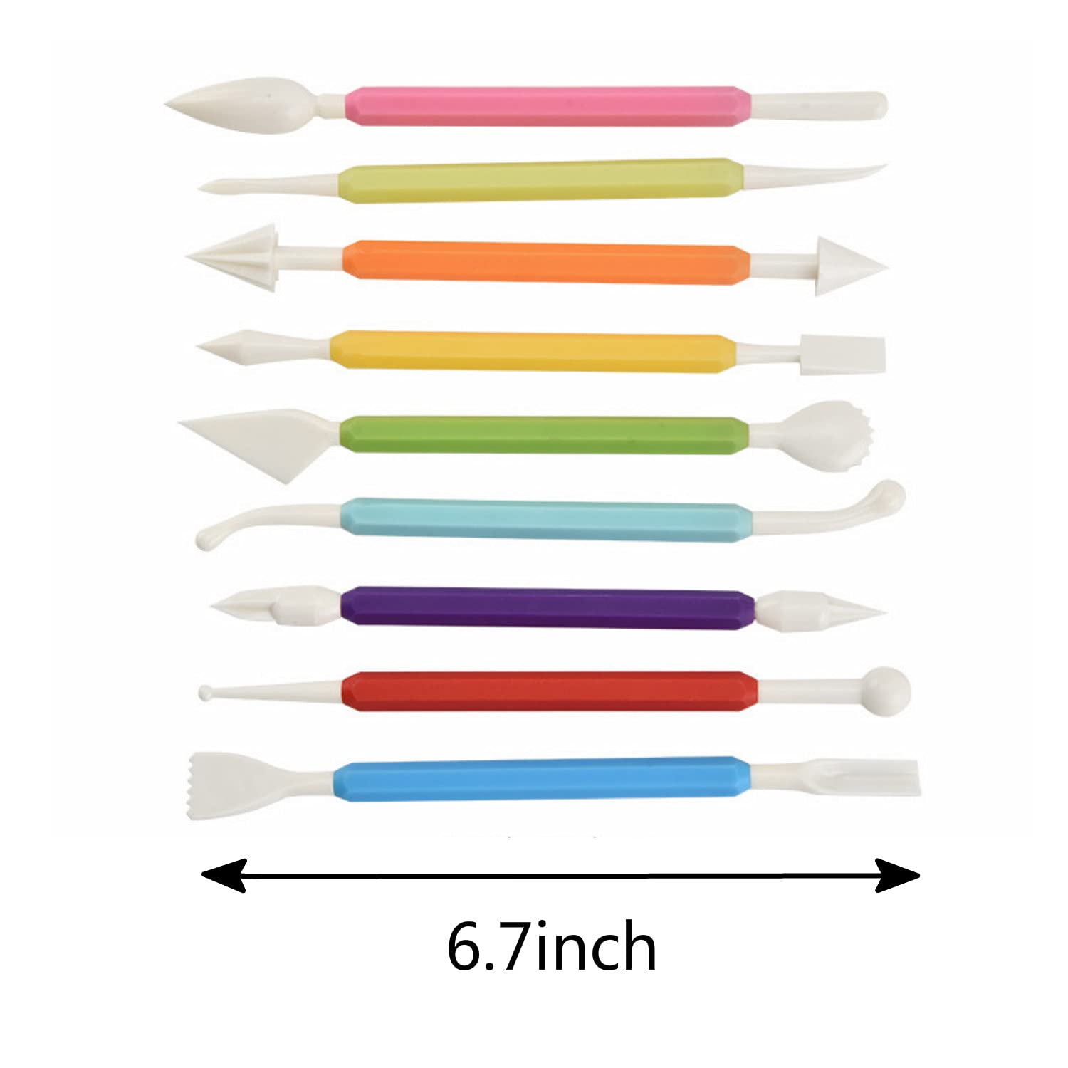 Yqboom 13Pcs Diy Fondant Tool, Cake Decorating Hand Tool, Gum Paste Modeling Tools