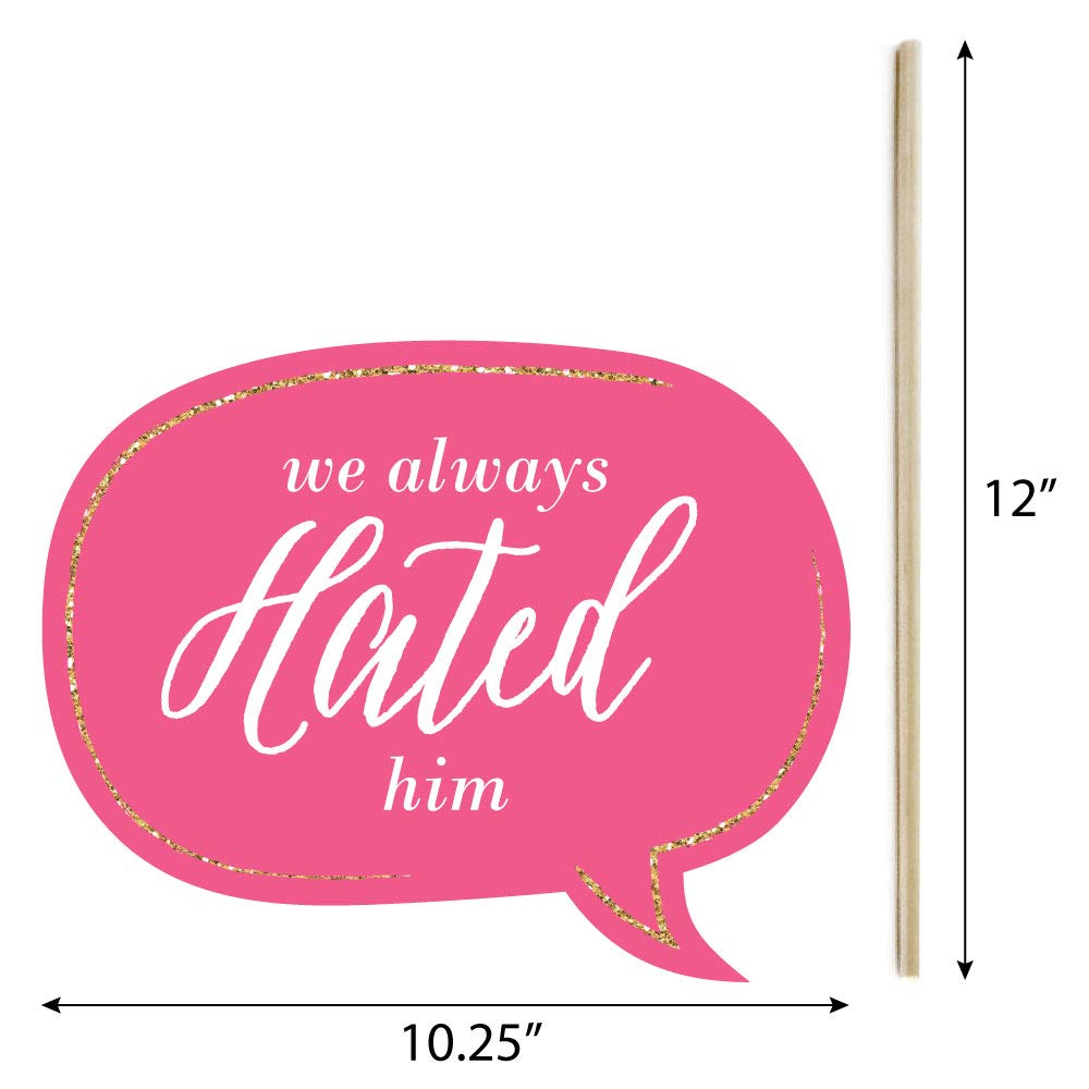 Big Dot Of Happiness Divorce Party - Photo Booth Props Kit - 20 Count