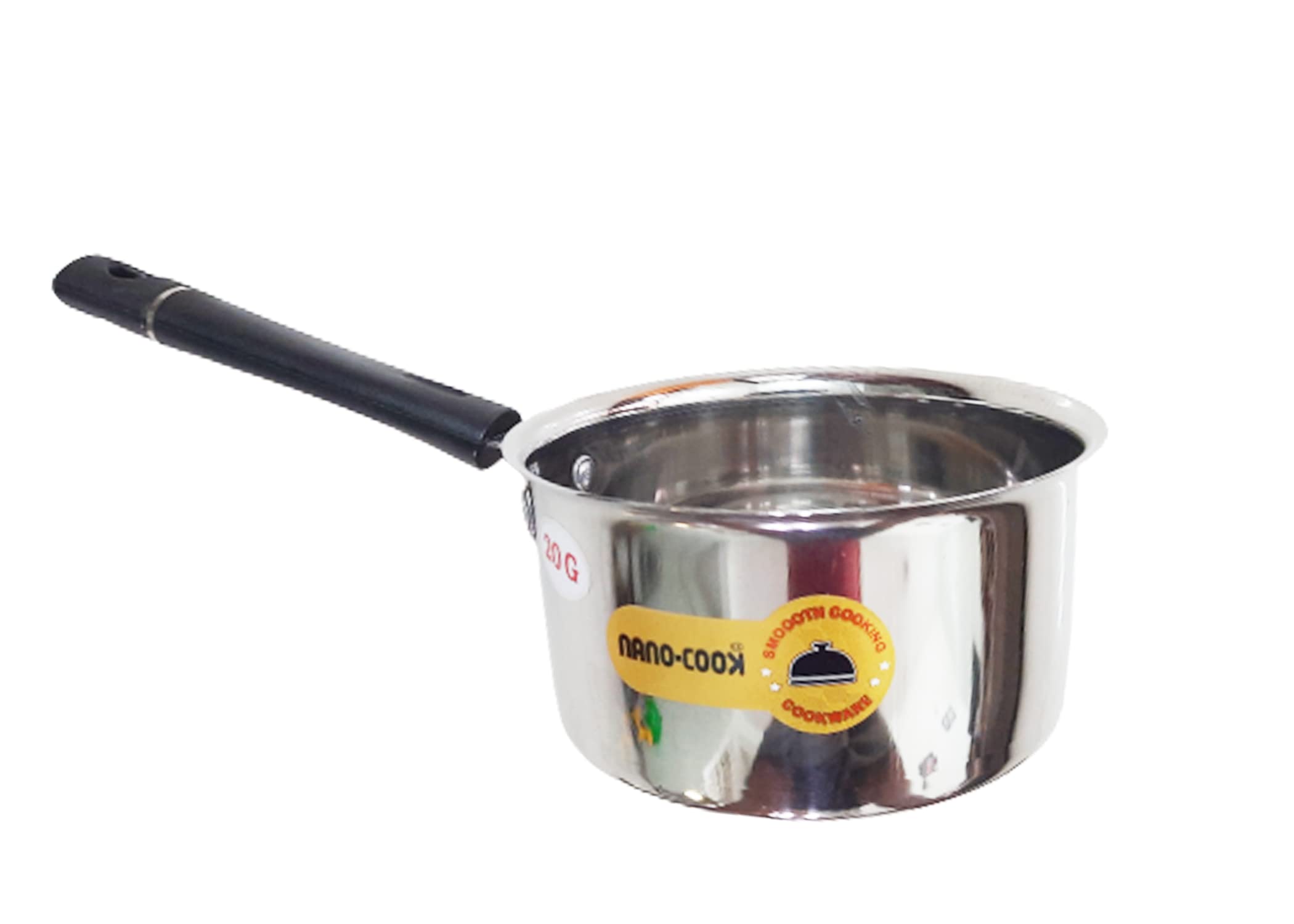 Starlinks 20Swg Stainless Steel NanoCook Sauce Pan Tea Pot Milk Pot Patella (Gas & Induction Cooktop Compatible) Dia:17.5Cm, (6