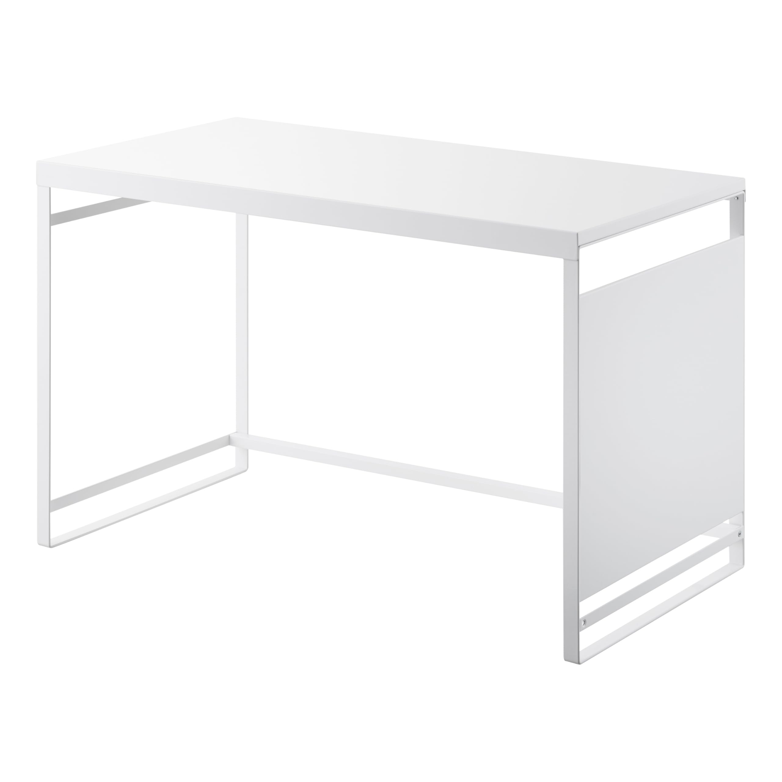 YAMAZAKI Home Kitchen Appliance Rack, Microwave Stand With Steel Side Panel, Adjustable Shelves, Hooks & Storage For Countertops