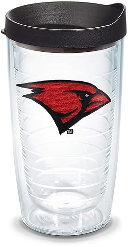 Tervis Incarnate Word Cardinals Logo Tumbler with Emblem and Black Lid 16oz  Clear