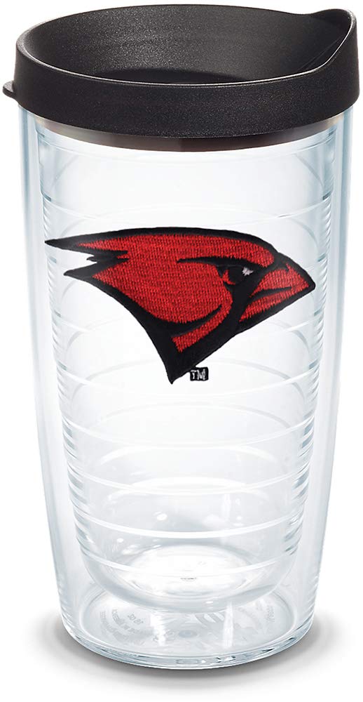 Tervis Incarnate Word Cardinals Logo Tumbler With Emblem And Black Lid 16Oz, Clear