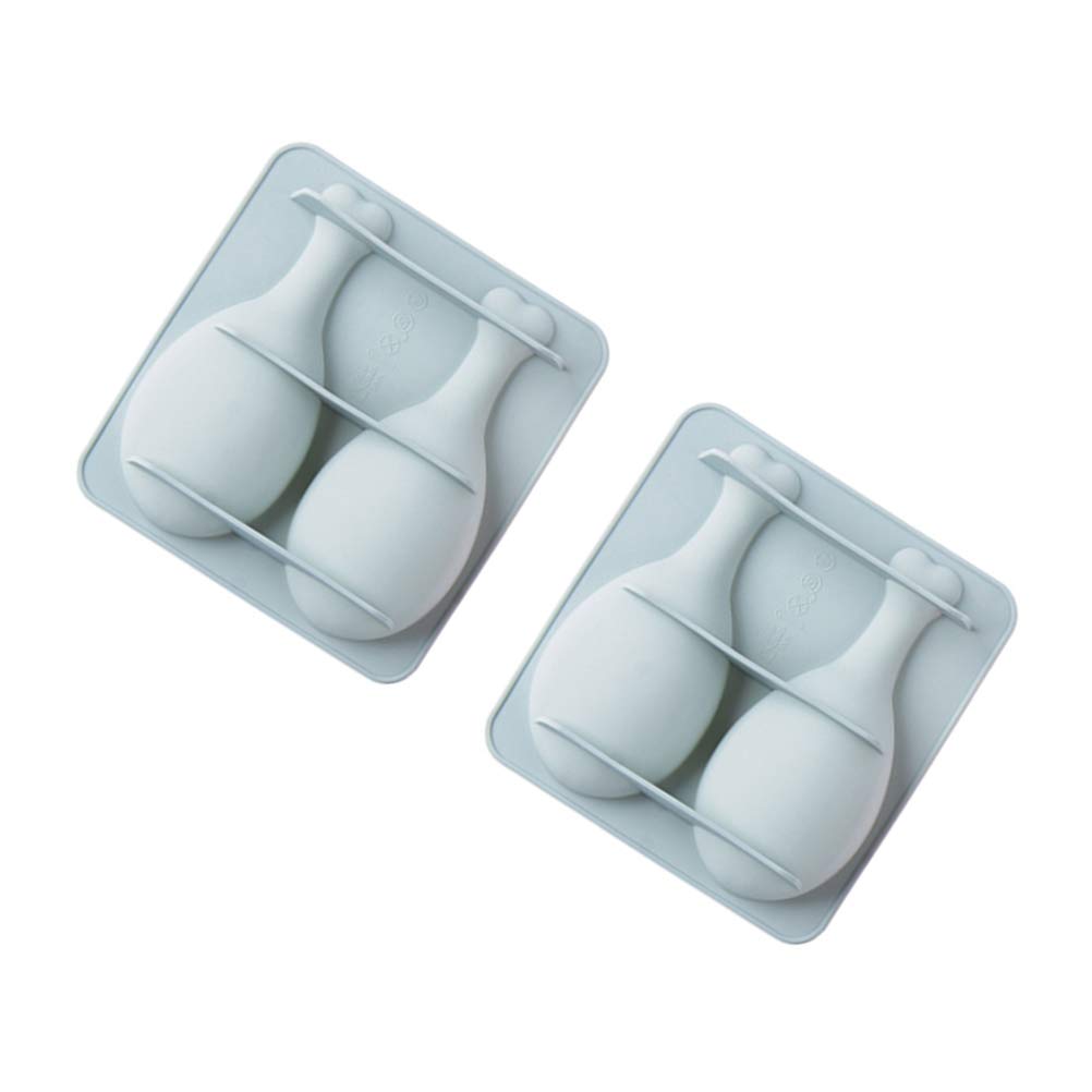Yarnow Cook Mold 2Pcs Silicone Cake Mold Chicken Leg Shape Design Baking Tool For Chocolate Cake Cookie (Blue) Blue