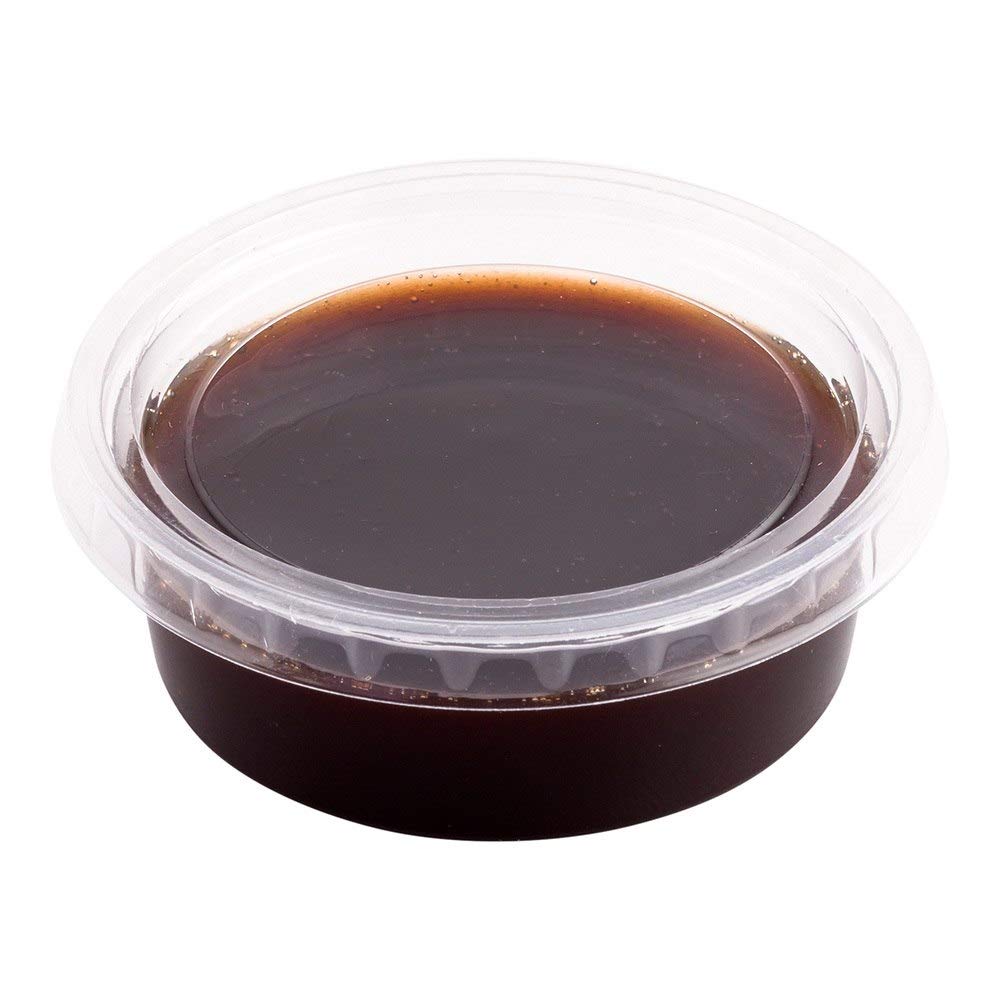 Restaurantware Lids Only: Basic Nature Sauce Cup Lids 100 Plastic Condiment Cup Lids - Compatible With Portion Cup Lids Disposab