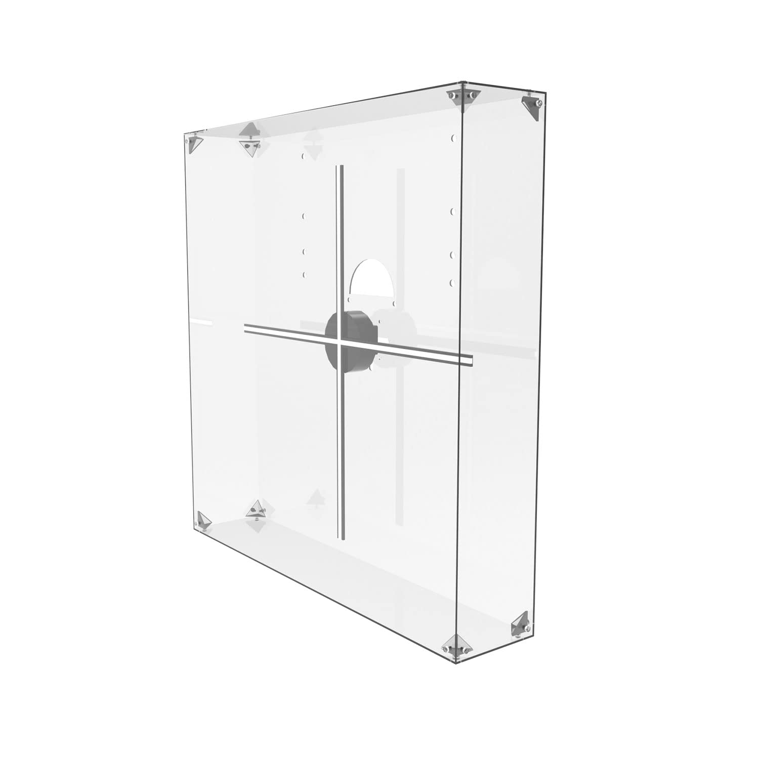 Missyou 3D Hologram Fan Protective Cover For Collectibles Assemble Clear Acrylic Box Alternative Glass Case For Holographic Proj
