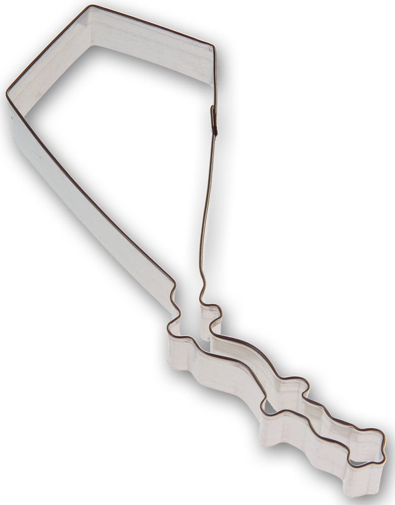 Kite Cookie Cutter 7 Inch - Made In The Usa - Foose Cookie Cutters Tin Plated Steel Kite Cookie Mold