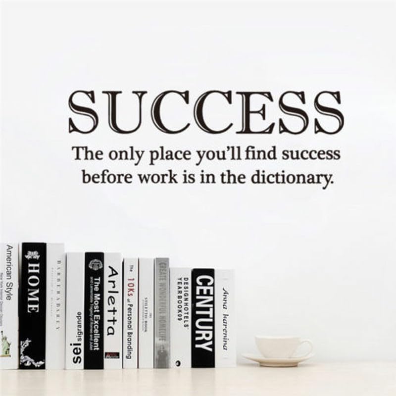 GADGETS WRAP Wall Decal Vinyl Sticker Success Lettering for Office Home Wall Decoration