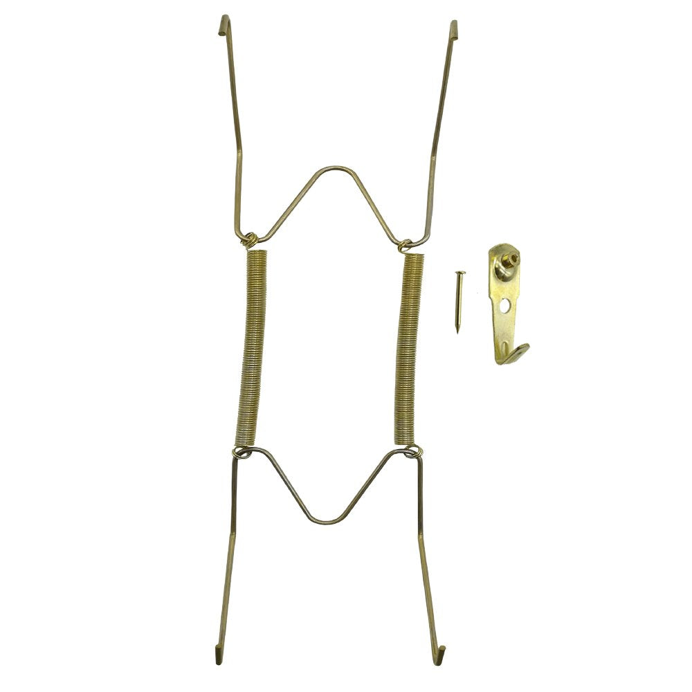 Xinlinke Plate Hangers For The Wall 8 Inch Decorative Dish Display Tray Holder With Installation Hooks 5 Pack