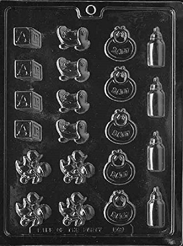 Grandmama'S Goodies B049 Baby Decorations Chocolate Candy Soap Mold With Exclusive Molding Instructions