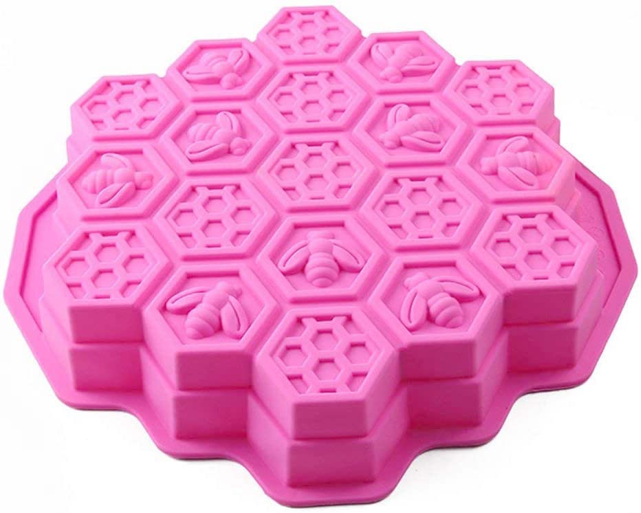 Daycount Silicone Fondant Candy Cake Mould 19 Cell Chocolate Diy Tools Ice Fondant Mold Handmade Molds (Random Color)