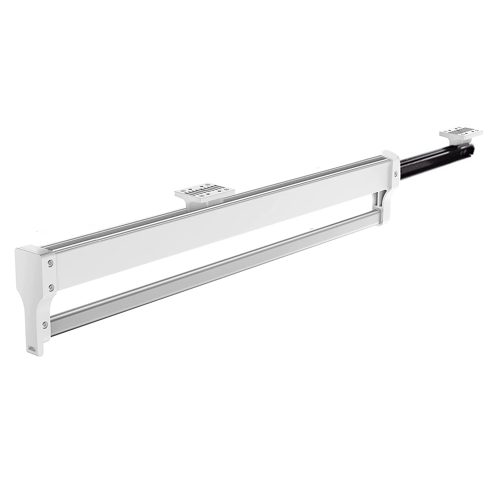 Mafage Pull Out Closet Valet Rod, Adjustable Sliding Heavy Duty Steel Top Mounted Clothes Storage Hanger Rail For Closet Wardrob