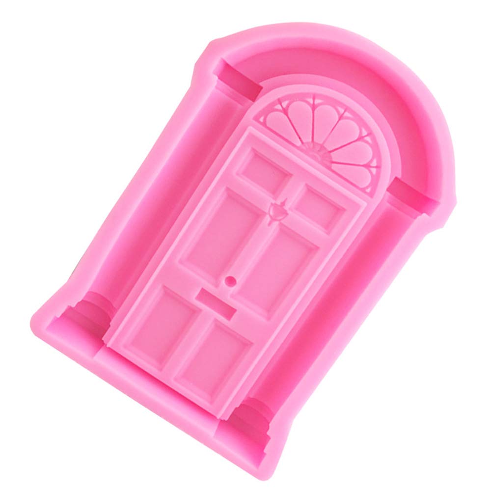Luckycivia 2 Pack Door Window Silicone Mold, Door Shape Baking Mold For Frame Cakes Border Pattern Fondant Decorating Baking Cho