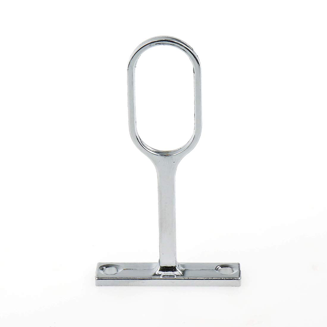 Rannb Oval Closet Rod Support Zinc Alloy Rod Middle Support - 8Pcs