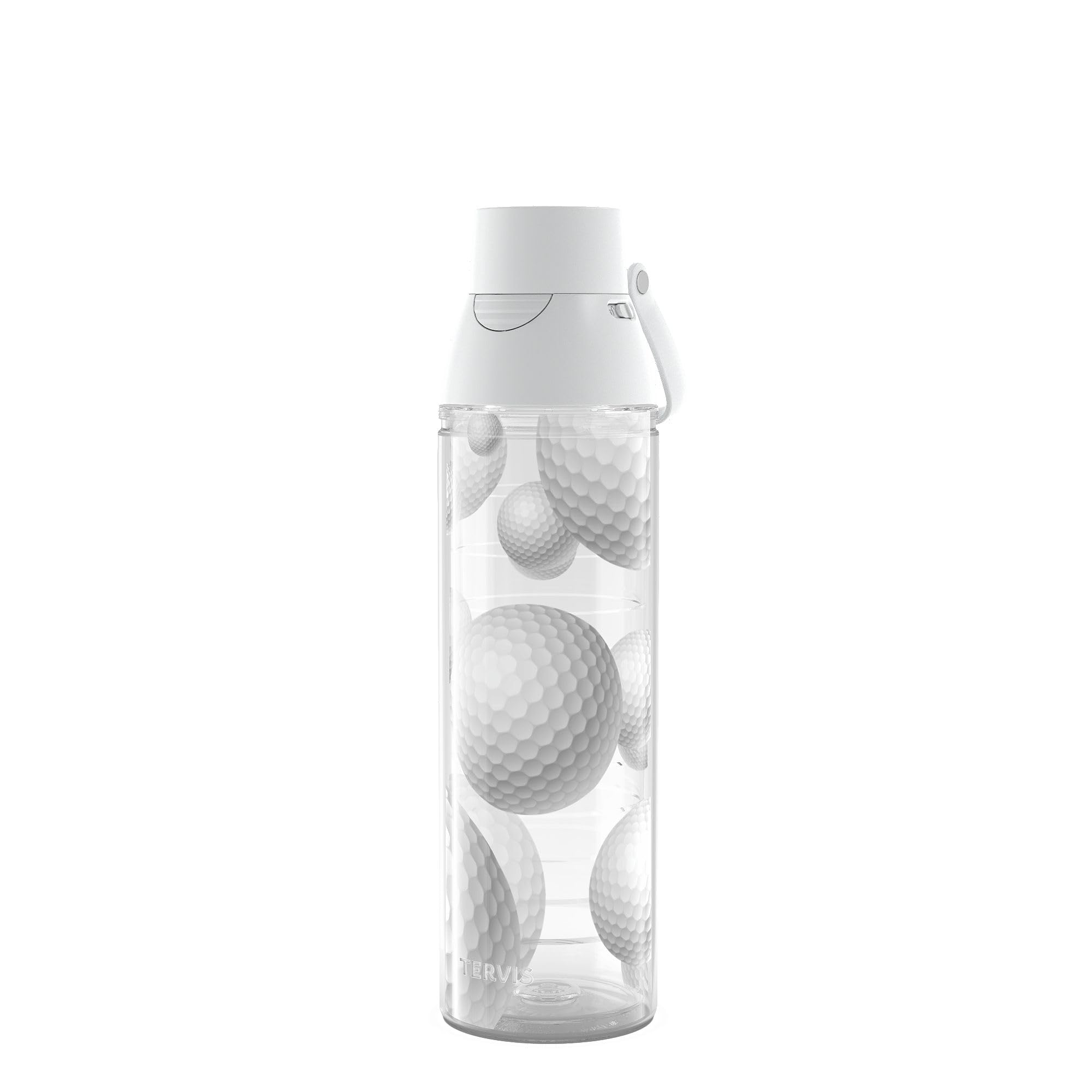Tervis Venture Lite Golf Balls Made in USA Double Walled Insulated Tumbler Travel Cup Keeps Drinks Cold & Hot, 24oz Water Bottle