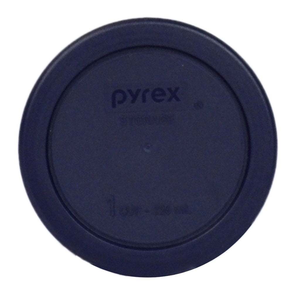 Pyrex 1 Cup Round Plastic Cover Lids, 6-Pack, Blue
