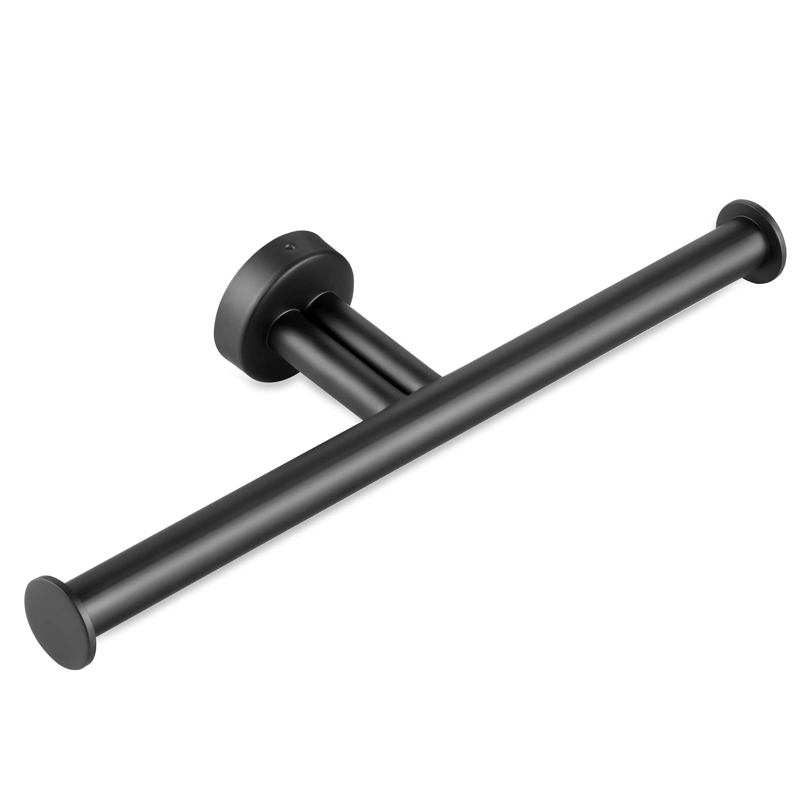 Matte Black Wall Mount Double Toilet Paper Holder For Bathroom, Sus304 Stainless Steel 2 Rolls Tissue Holder