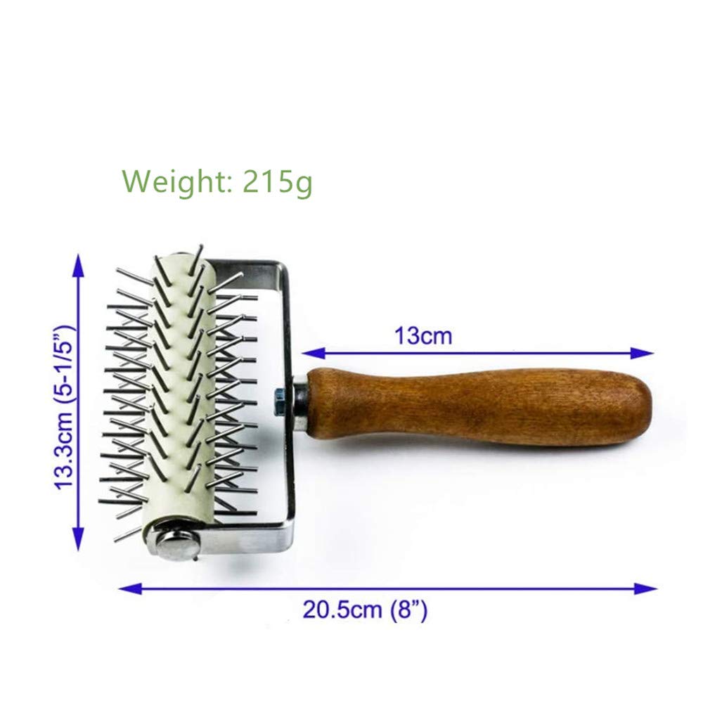 Stainless Steel Pizza Dough Roller Docker Needle Roller Pizza Puncher Pizza Bread Pin Puncher Pizza Wheel For Pizza Cookie Pie P