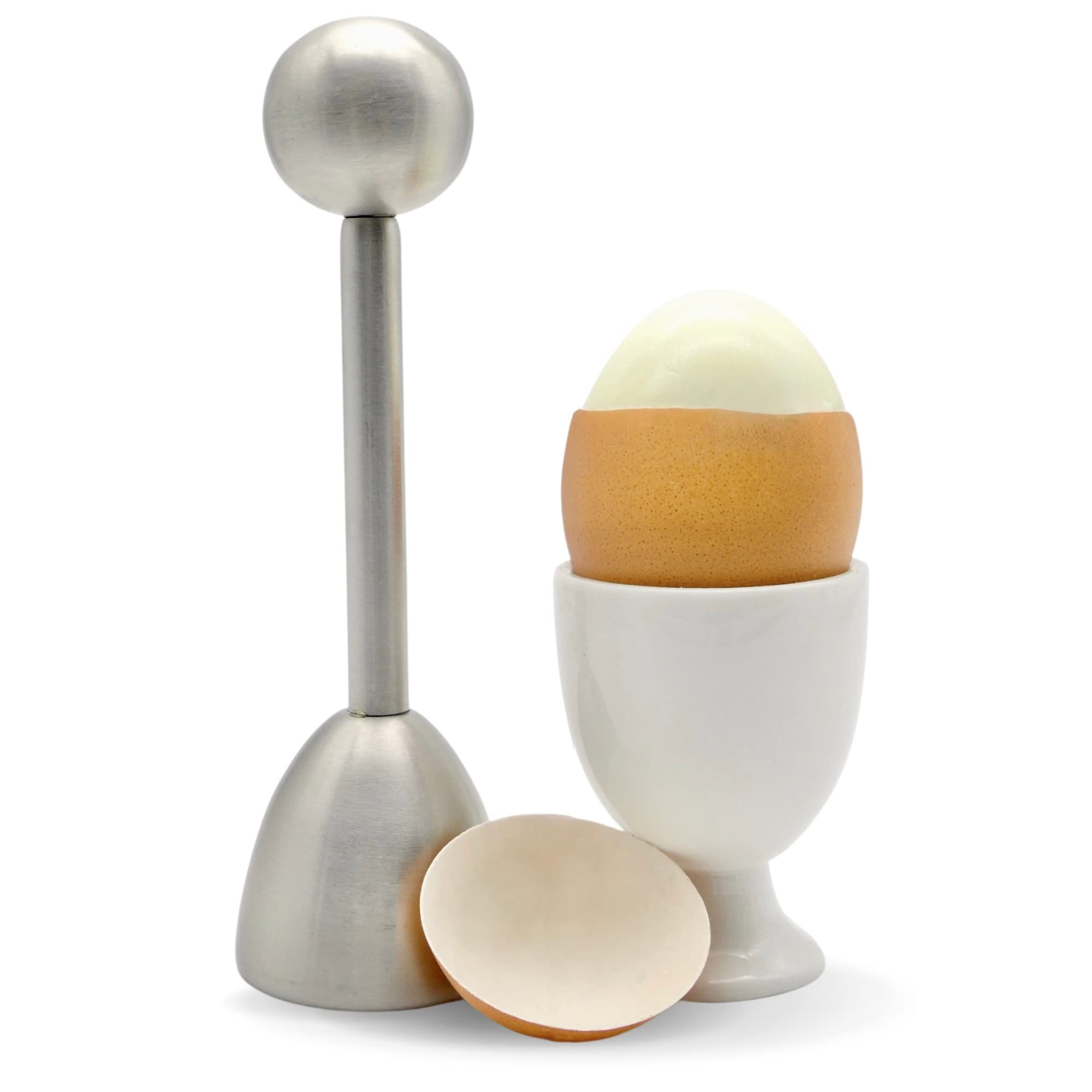 Ico Stainless Steel Egg Topper And Perfect Egg Opener For Soft Boiled Eggs, Egg Cracker For Hard Boiled Eggs