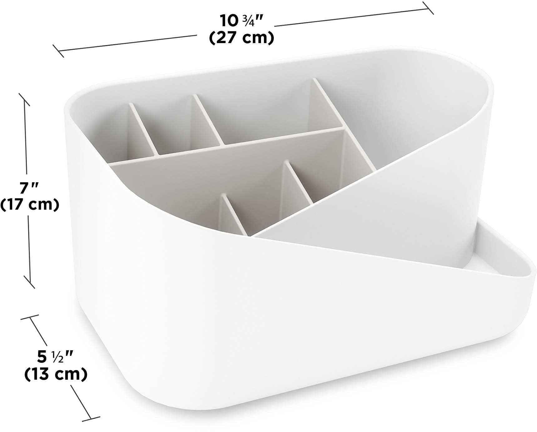 Umbra Glam Cosmetic And Accessory Organizer, White