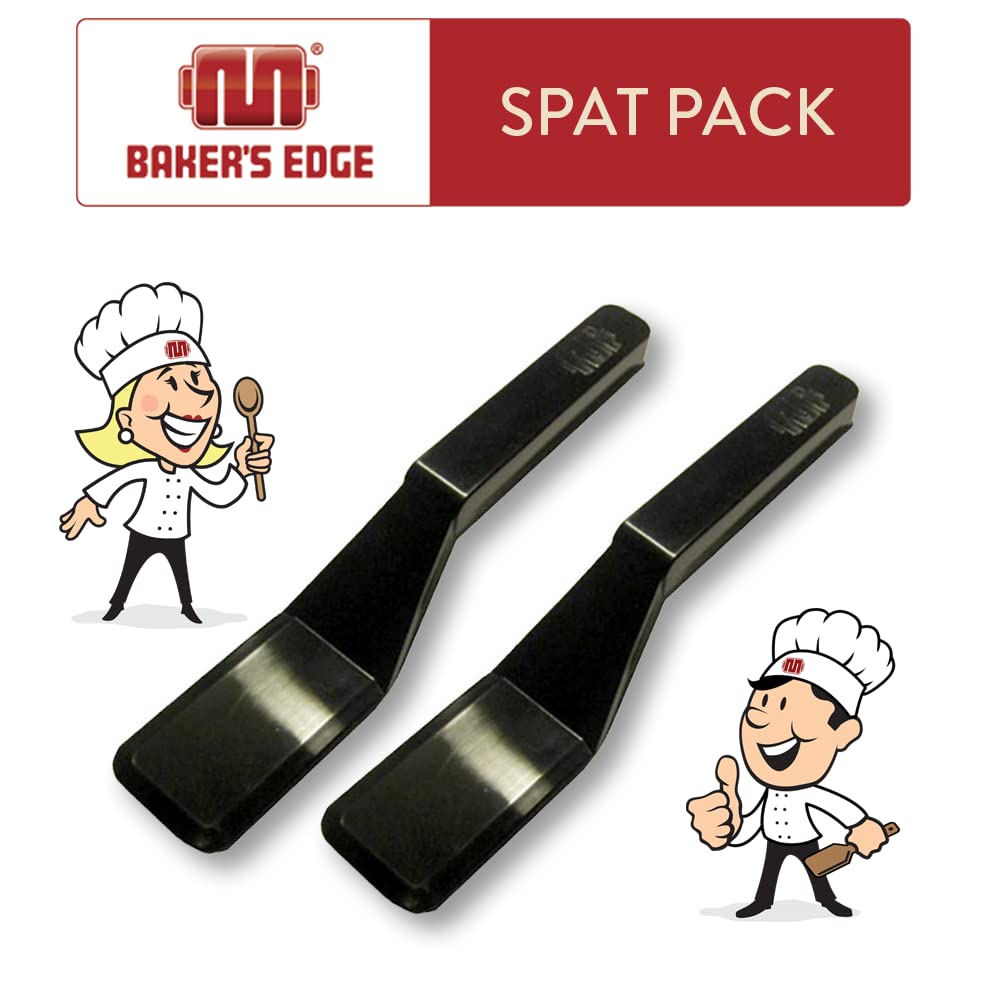 Baker'S Edge Spat Pack| Custom Made Nylon Spatulas That Are Non-Toxic, Food Grade, High-Heat Resistant, 100% Dishwasher Safe & N