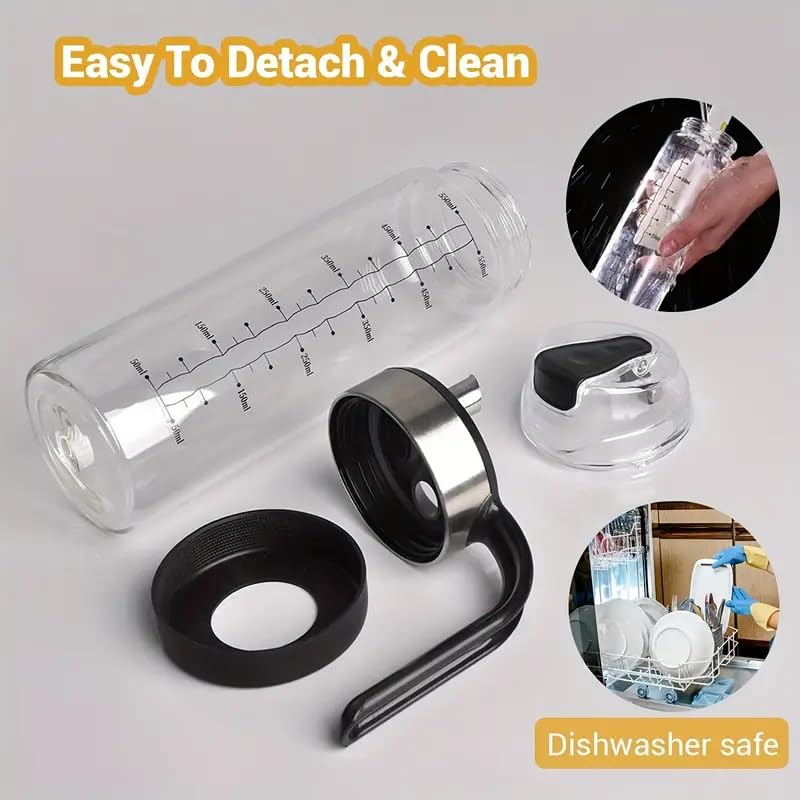 Mforall Oil Bottle Pour Spouts Auto Open Automatic Opening And Closing Oil Bottle Leak-Proof Olive Oil Storage Bottle Vinegar Di