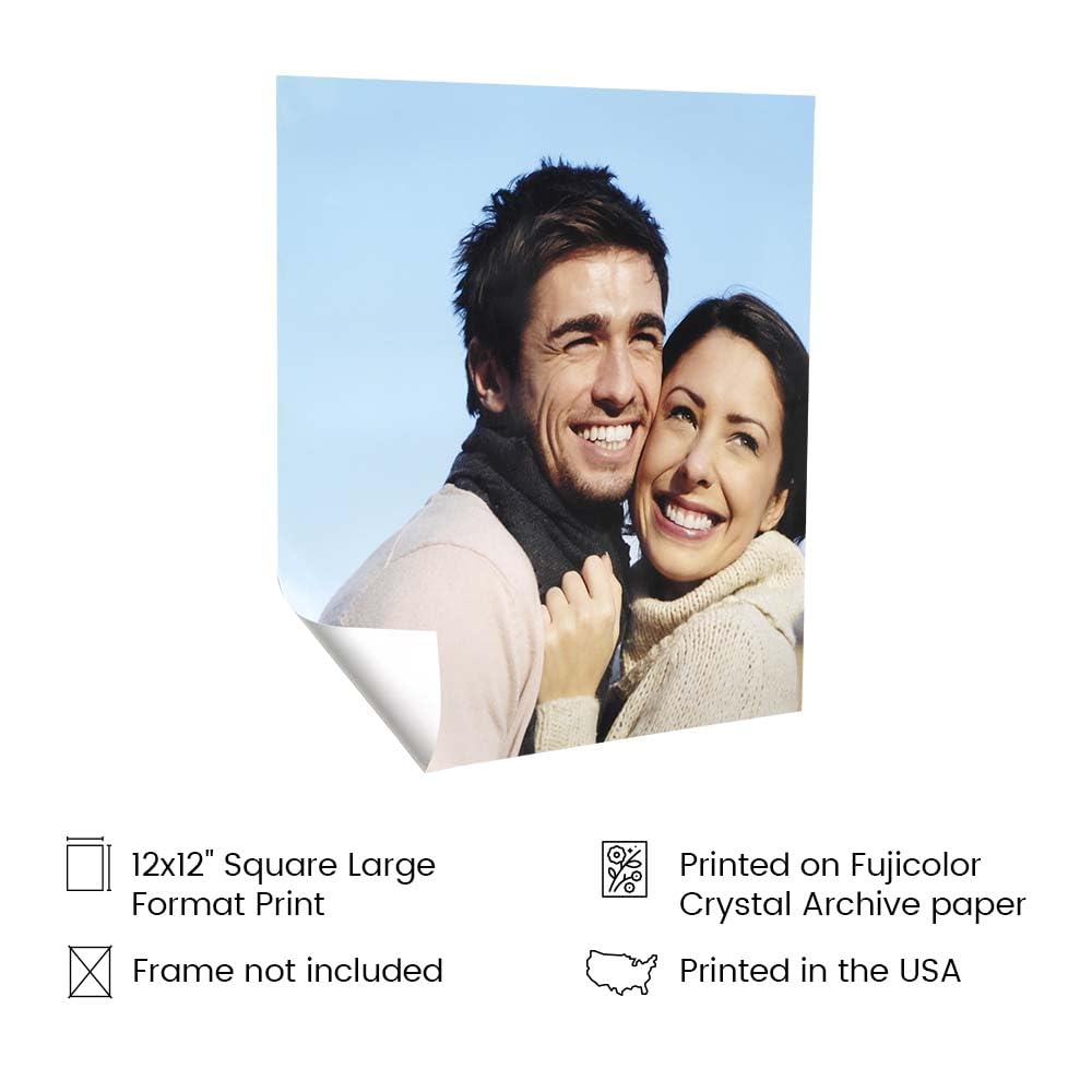 Customizable Poster | Personalized Photo To Poster Printing, Square Wall Art Prints (12X12)