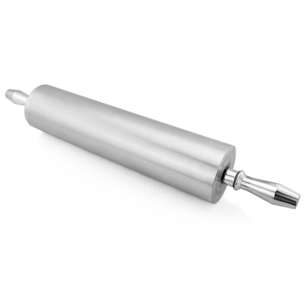 New Star Foodservice 37517 Extra Heavy Duty Restaurant Aluminum Rolling Pin, 15'', Silver