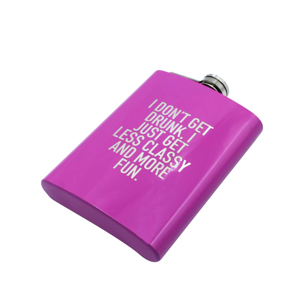 Amamcy Fashion Letters Pattern Hip Flask Stainless Steel Flask Pocket Drinking Flask For Women Girls,8 Oz