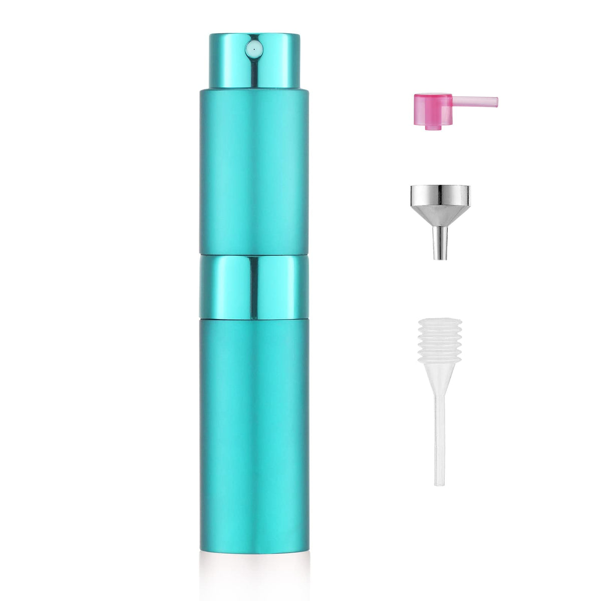 Lisapack 8Ml Atomizer Perfume Spray Bottle For Travel, Empty Refillable Cologne Dispenser, Portable Sprayer (Cyan)