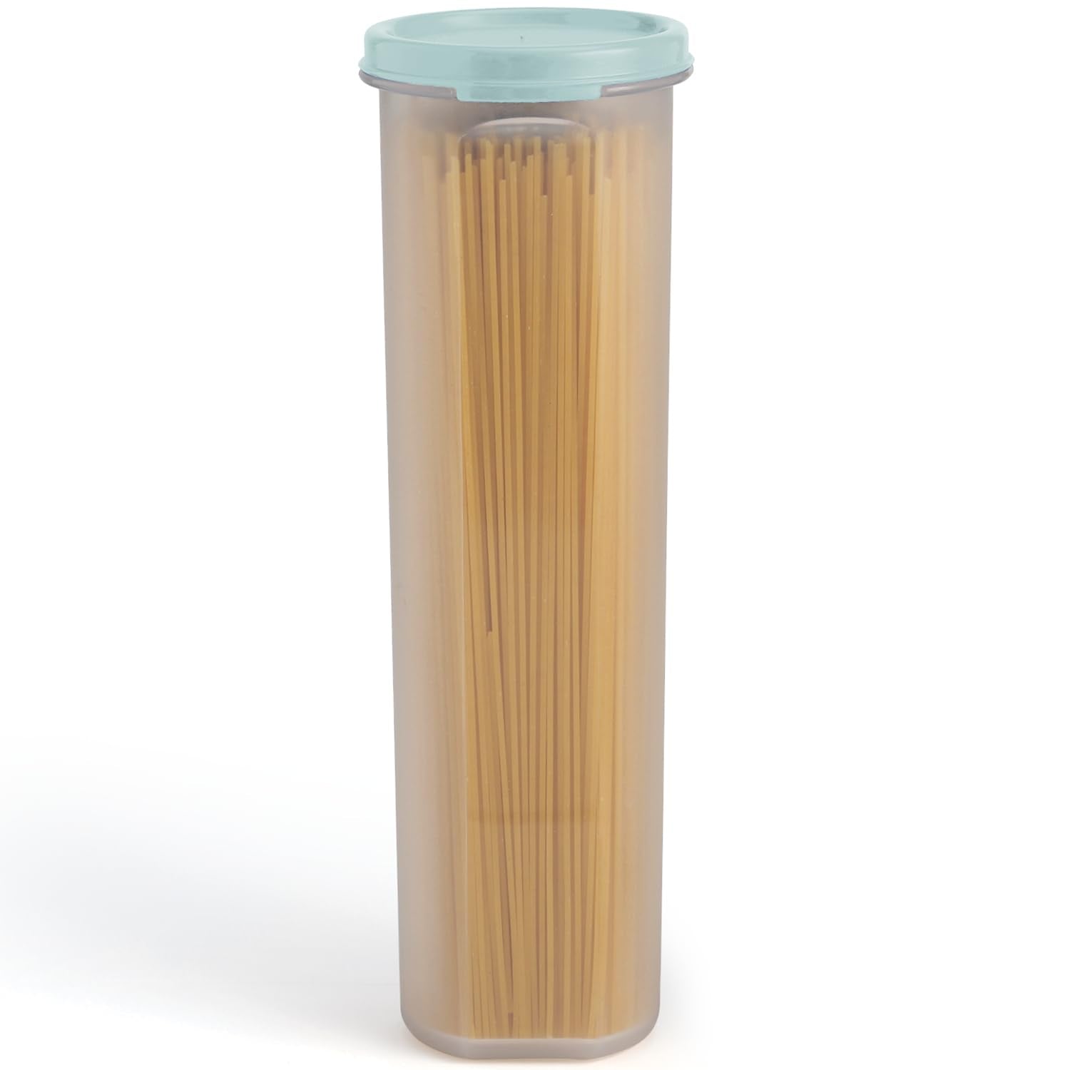 Tall Clear Spaghetti Pasta Container Storage With Lid.Multi-Purpose Kitchen Pantry Organization And Food Storage For Noodles Bea