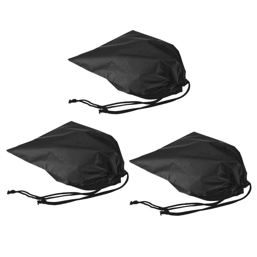 Yasashi Nylon Drawstring Storage Bags Proof Storage Bags For Shoes Clothes Organizer(Black)