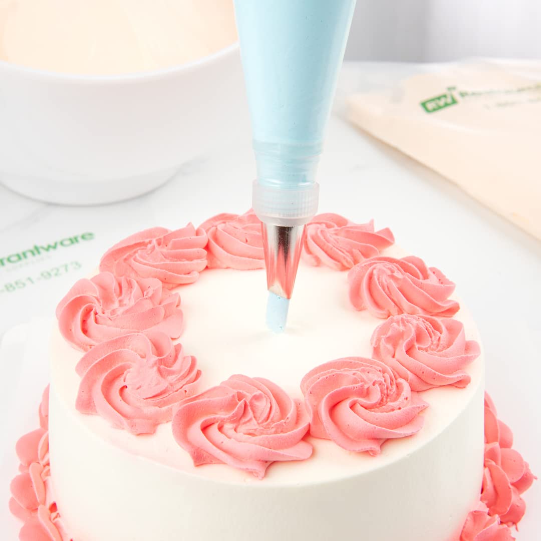 Restaurantware Pastry Tek Petal Tip 1 Reusable Decorating Cake Tip - #102 Dent-Resistant Stainless Steel Rose Frosting Tip Dishw