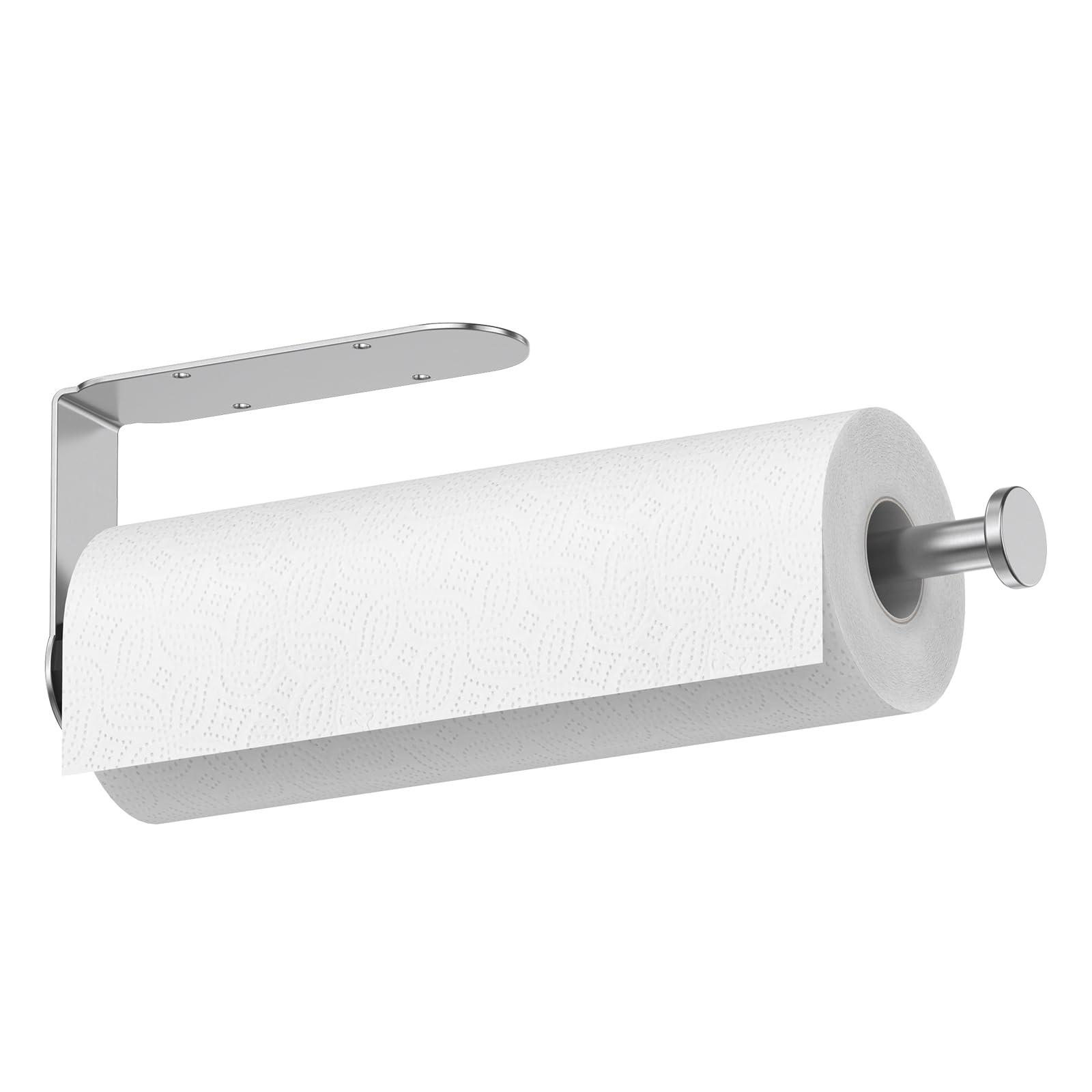 Mbillion Under Cabinet Paper Towel Holder for Kitchen, RV & Camper - Waterproof, Anti-Rust Wall Mount with No Drill Installation