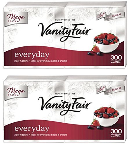 Vanity Fair Everyday Napkin, 300 Count, 2 Packs