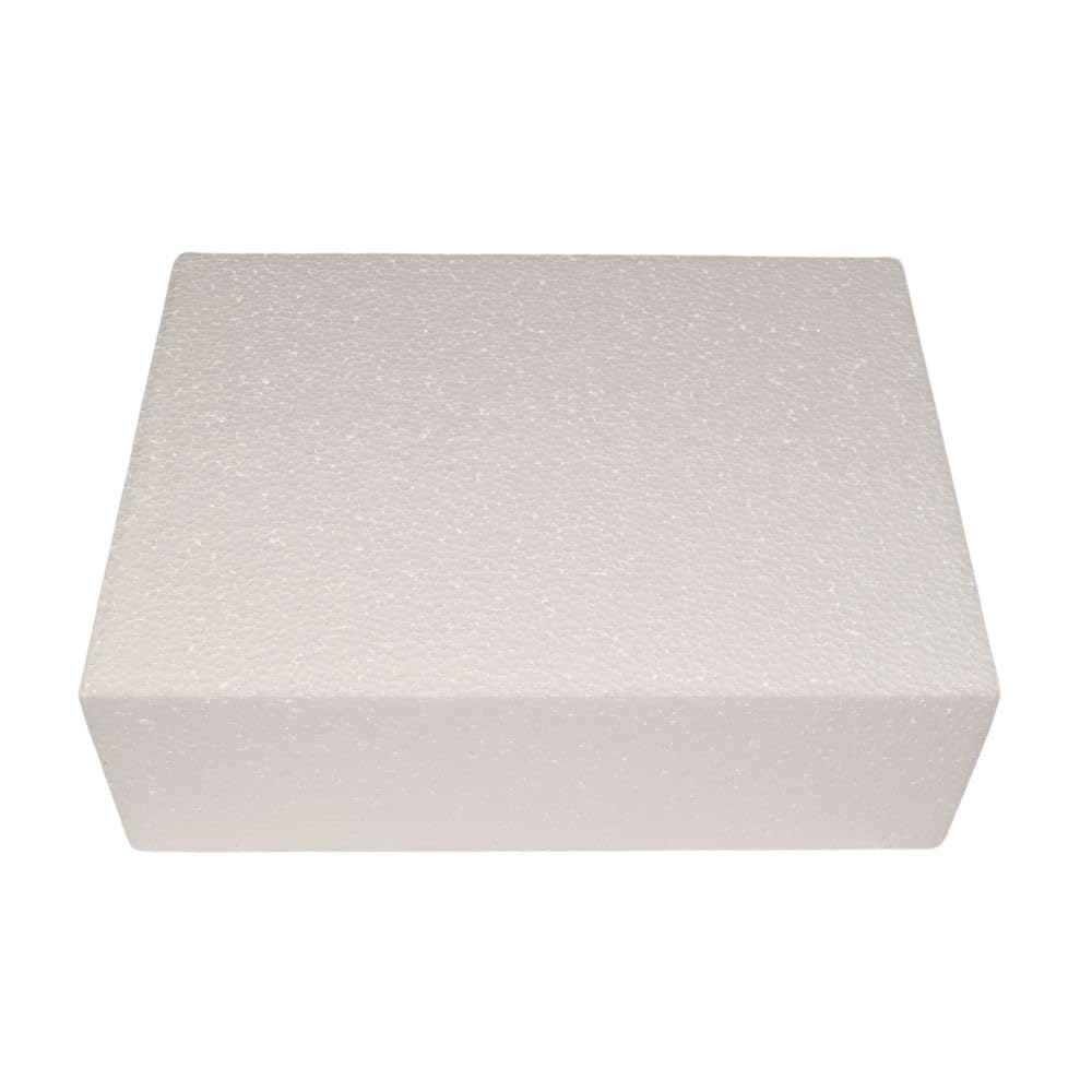 Oasis Supply Dummy Quarter Sheet Cake, 9 x 12 x 4, White