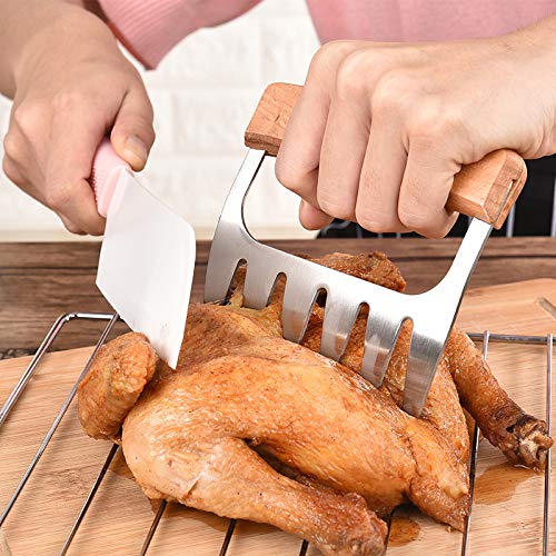 Grillmatic - Meat Shredder Claws - Professional, Stainless Steel, Easy To Use, Lightweight, Heat Resistant Claws For Pulling, Sh