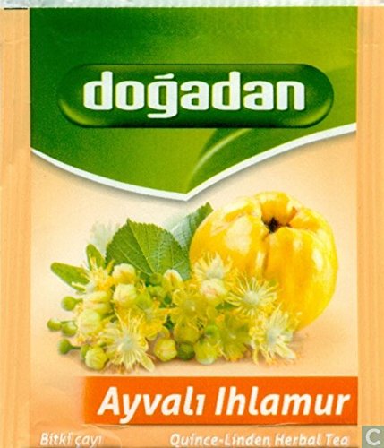 Dogadan Quince-Linden Herbal Tea - 20 Tea Bags, Pack of 3, Premium Quality