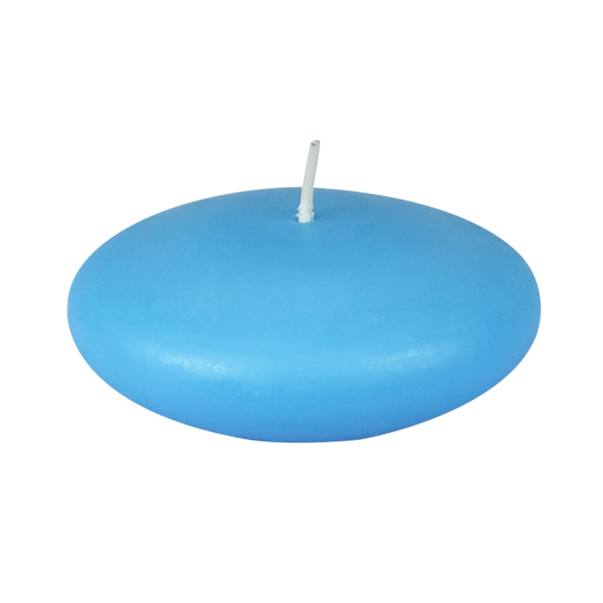 Zest Candle 12-Piece Floating Candles, 3-Inch, Light Blue