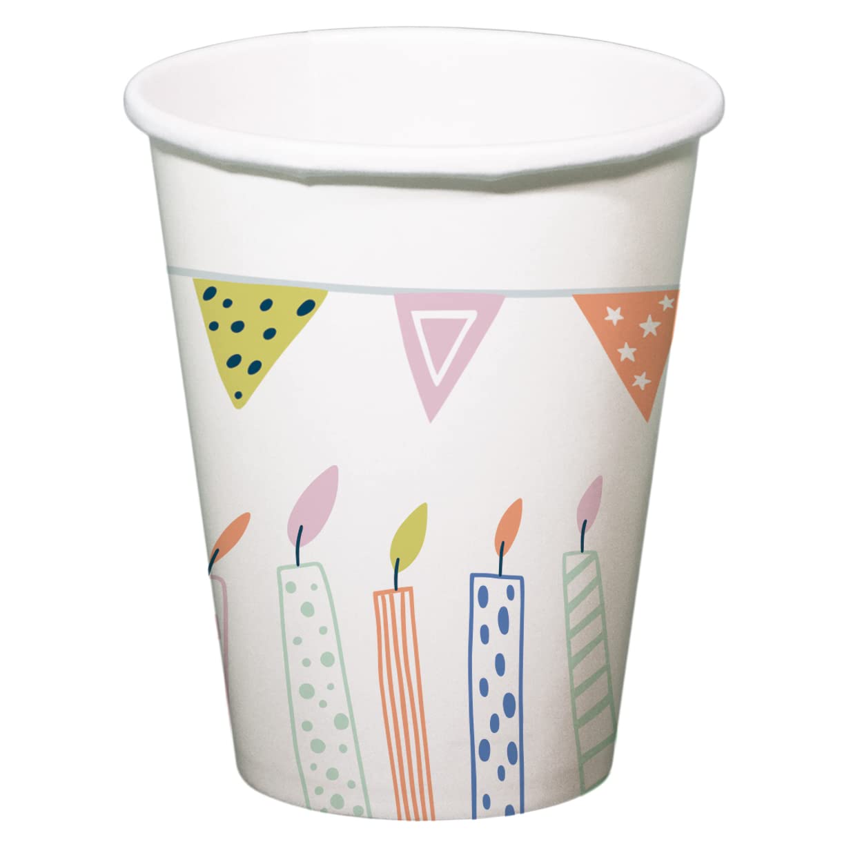 Folat Eco Party 62835 Drinking Cups 250 ml Pack of 10 Multi-Coloured