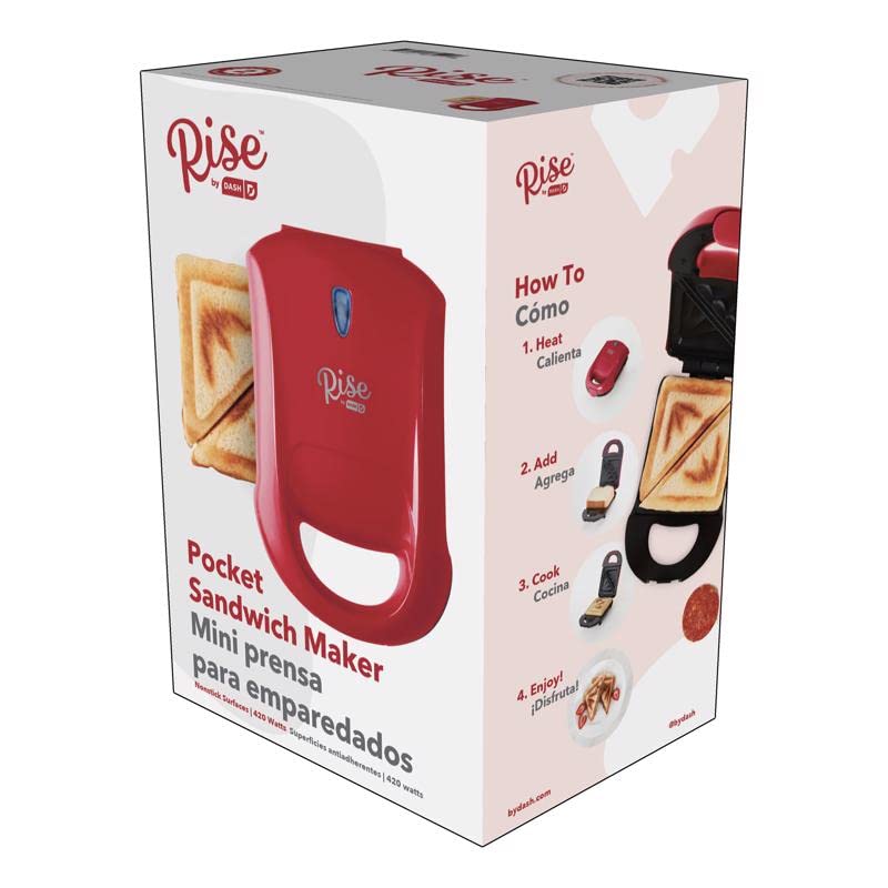 Rise By Dash Rpm100Gbrr06 Pocket Sandwich Maker - Quantity 1