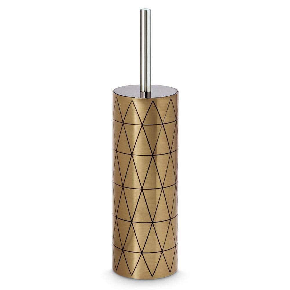 Freelance Miami Polystyrene Toilet Cleaning Brush  Copper  Hygienic Commode/Toilet Brush Cleaner Set  Compact Stand, Ideal Fo