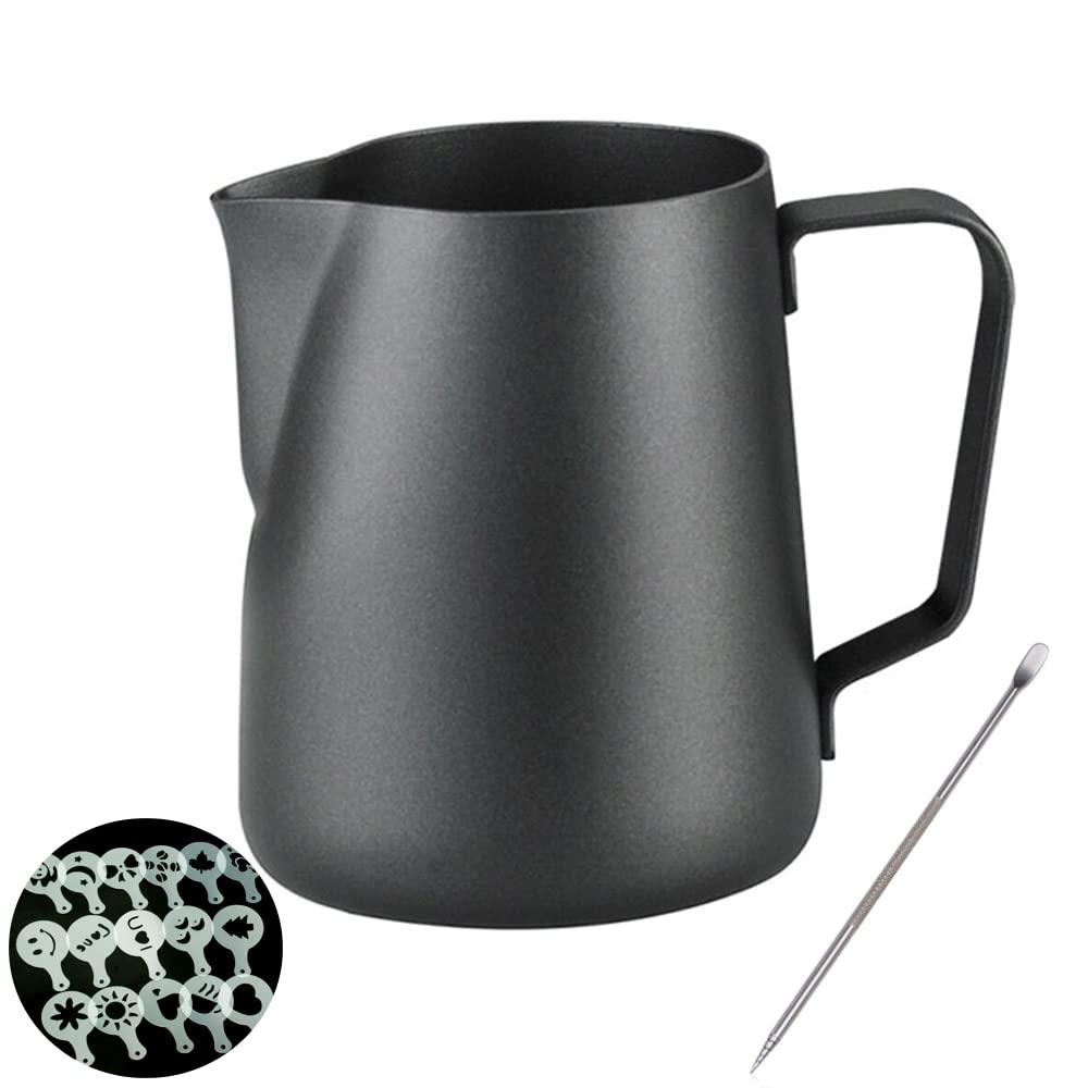 Chef Prosentials Espresso Milk Frothing Pitcher, 12 Oz 20 Oz, Stainless Steel Milk Jug Milk Frother Cup, Inner And Outer Coating