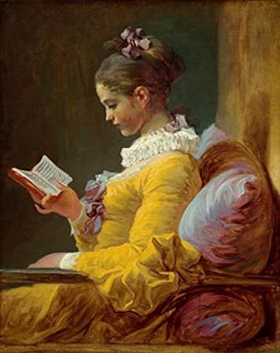 Posterazzi Young Girl Reading Poster Print By Jean Honore Fragonard, (11 X 14)