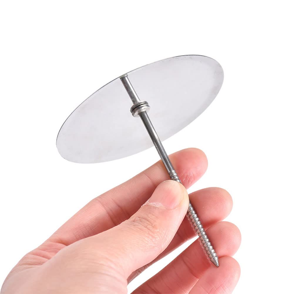 10Pcs 3.2Cm Stainless Steel Decorating Nails Cake Flower Nail Trays Holder Nail Flowers Making Tools Baking Heating Core Cake Fl