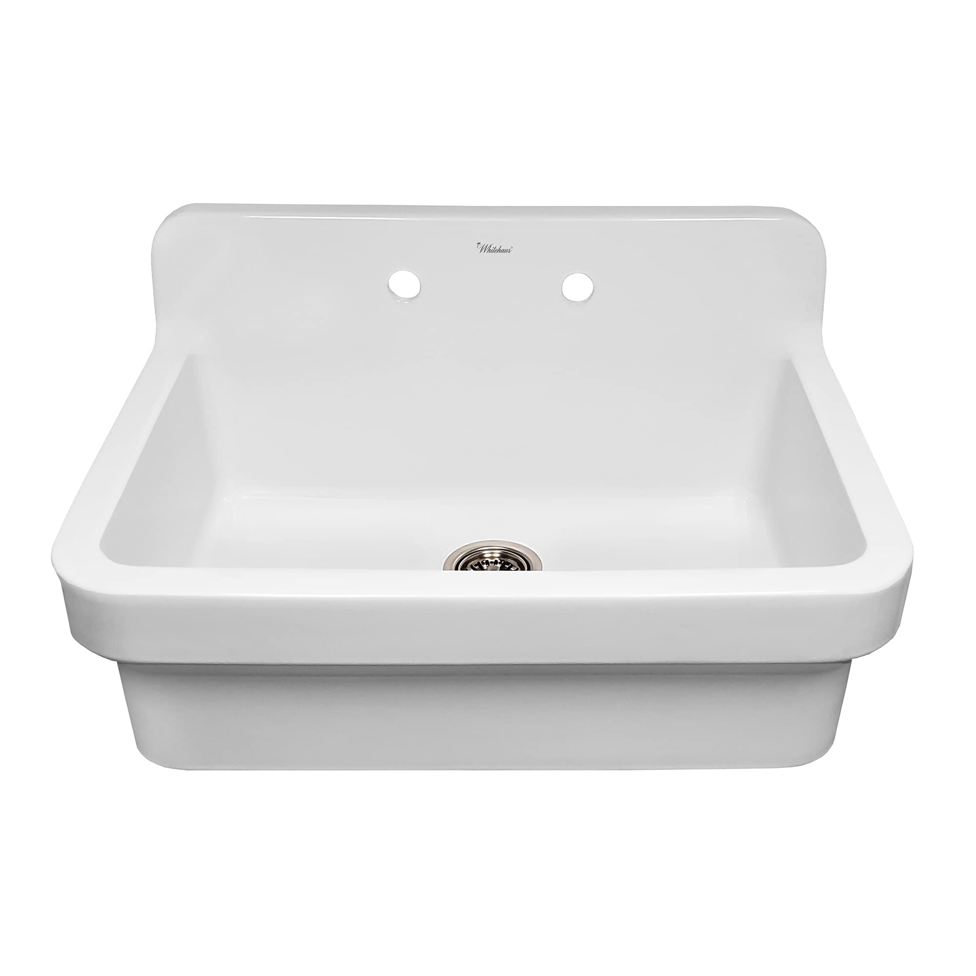 Whitehaus Ofch2230-White Old Fashioned Country Kitchen/Utility Sink, White