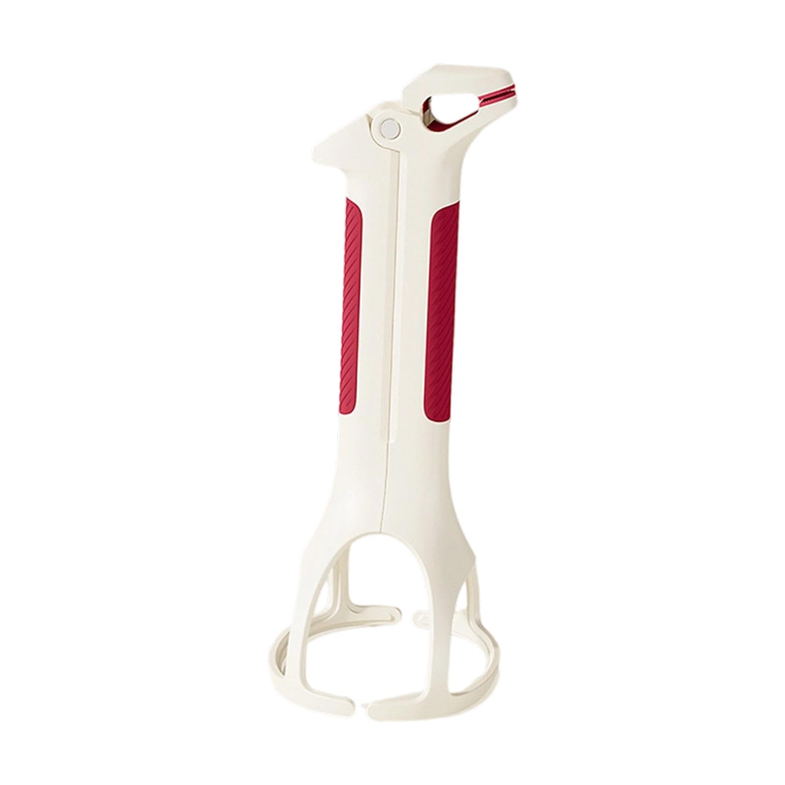 Trendivibe 2 In 1 Hot Plate Gripper Bowl Clip Kitchen Tong For Baking Microwave Cooking White Red