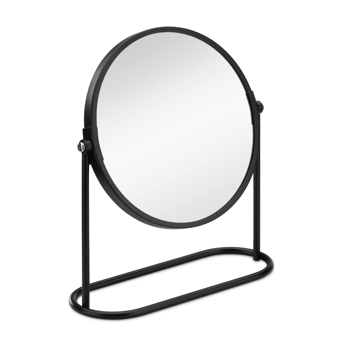 Navaris Cosmetic Mirror For Table Top - Desktop Mirror For Makeup And Grooming - Double Sided With 2X Magnification Mirror, 7.6'