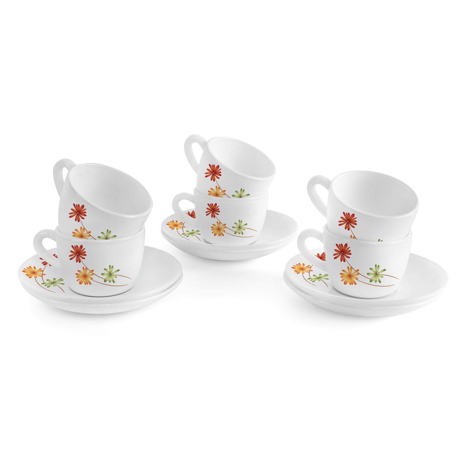 Cello Dazzle Queen Cup & Saucer 130 Ml | Home And Kitchen Decor Items | Cups, Mugs And Saucer For Kitchen | Coffee Cup And Sauce