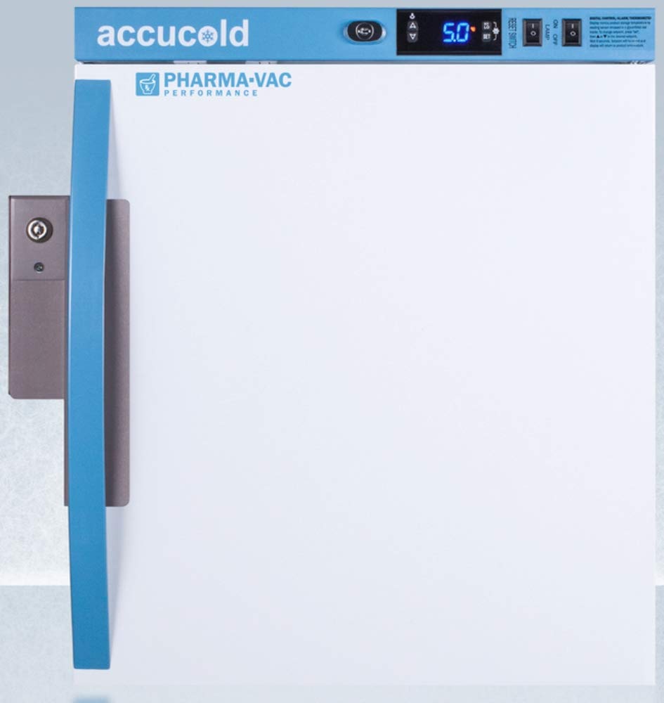 Summit Appliance Ars1Pv Pharma-Vac Performance Series 1 Cuft Compact All-Refrigerator For Vaccine Storage With Auto Defrost, Fac